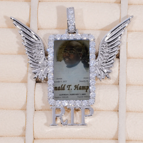 RIP WING 3D CUSTOM PICTURE PENDANT