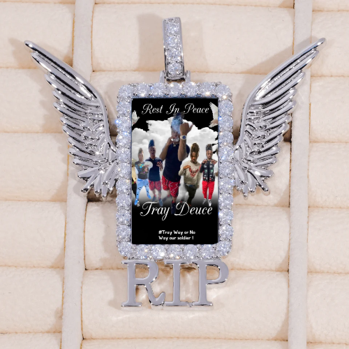 RIP WING 3D CUSTOM PICTURE PENDANT