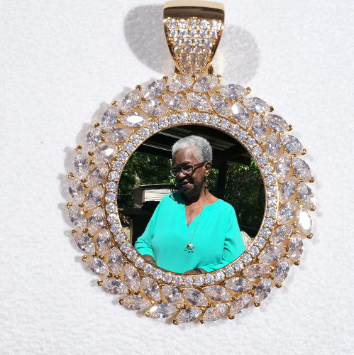 Large 3D Wheat Ear Custom Picture Pendant