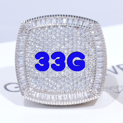 CUSTOM LETTER 3D ICED RING