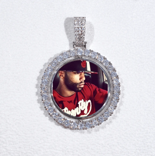 3D Spinning 2-Faced Custom Picture Pendant