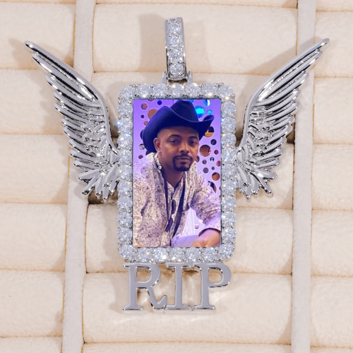 RIP WING 3D CUSTOM PICTURE PENDANT