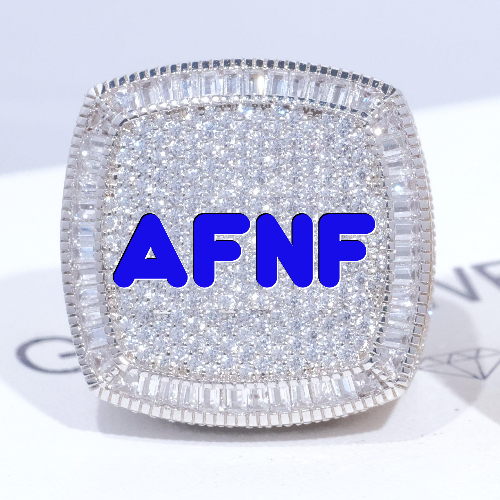 CUSTOM LETTER 3D ICED RING