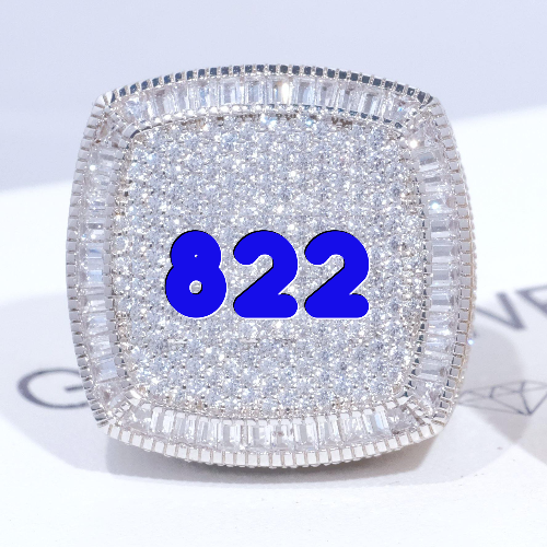 CUSTOM LETTER 3D ICED RING