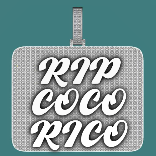 CUSTOM LETTER NECKLACE 3D BIG SQUARE