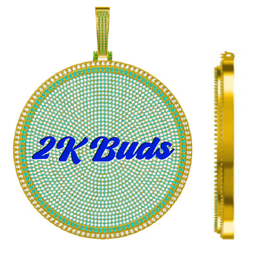CUSTOM LETTER NECKLACE 3D BIG DISC