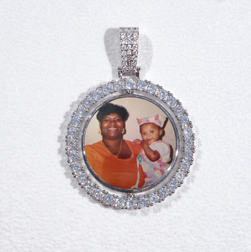 3D Spinning 2-Faced Custom Picture Pendant