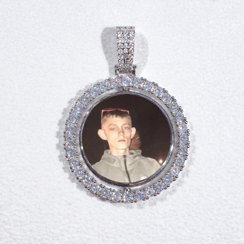 3D Spinning 2-Faced Custom Picture Pendant