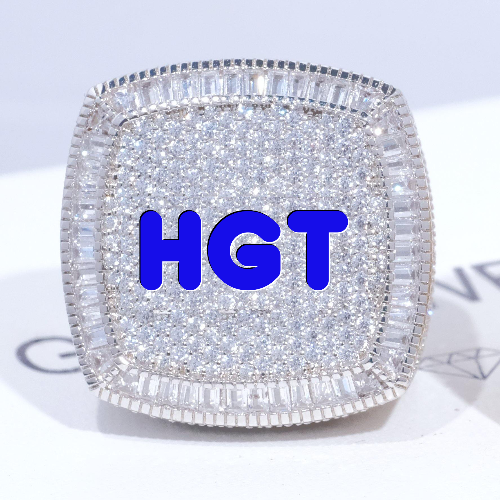 CUSTOM LETTER 3D ICED RING