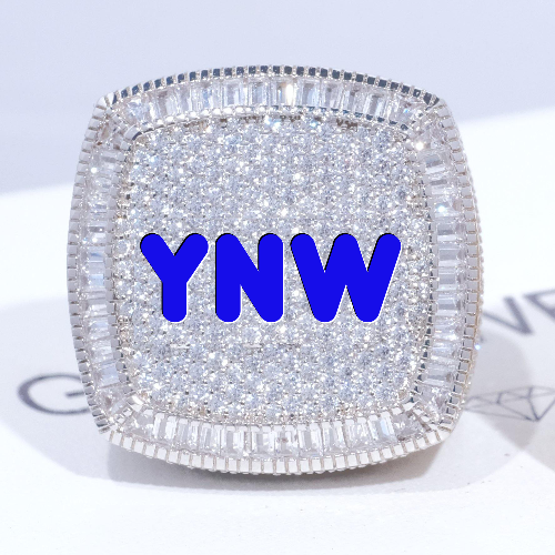 CUSTOM LETTER 3D ICED RING