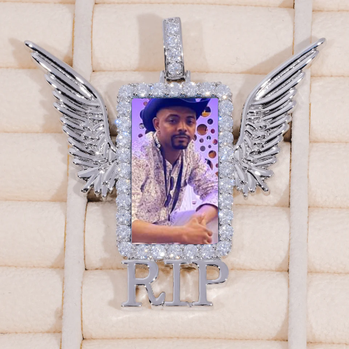 RIP WING 3D CUSTOM PICTURE PENDANT