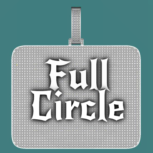 CUSTOM LETTER NECKLACE 3D BIG SQUARE