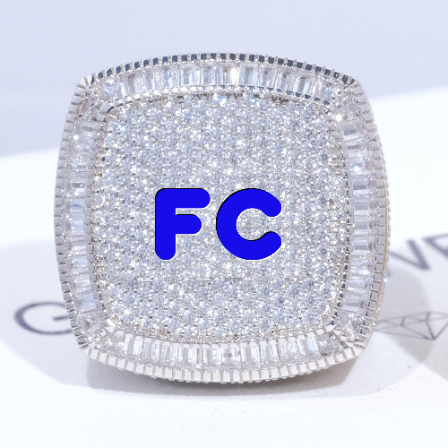 CUSTOM LETTER 3D ICED RING