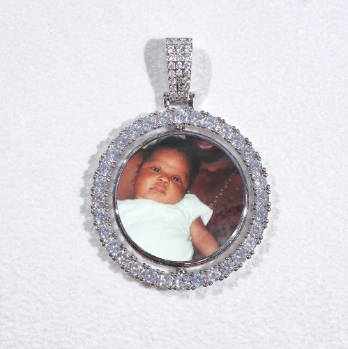 3D Spinning 2-Faced Custom Picture Pendant