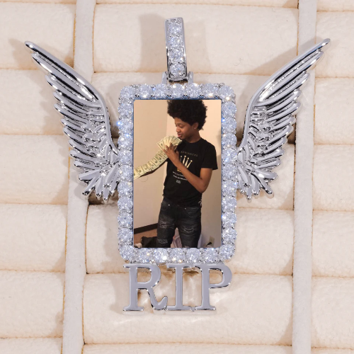 RIP WING 3D CUSTOM PICTURE PENDANT