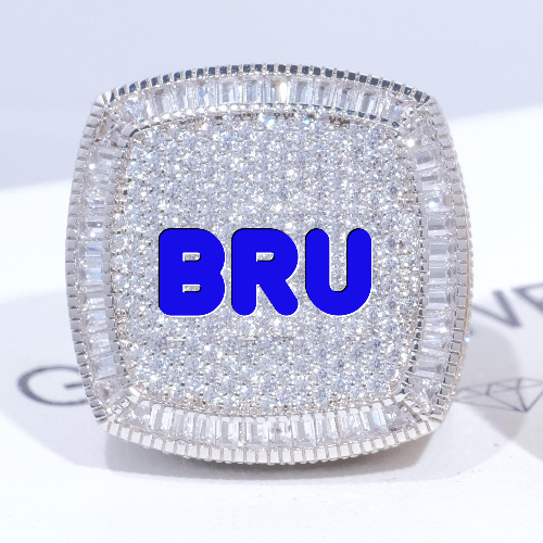 CUSTOM LETTER 3D ICED RING