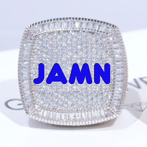 CUSTOM LETTER 3D ICED RING