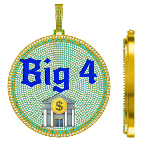 CUSTOM LETTER NECKLACE 3D BIG DISC