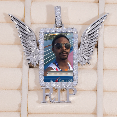 RIP WING 3D CUSTOM PICTURE PENDANT