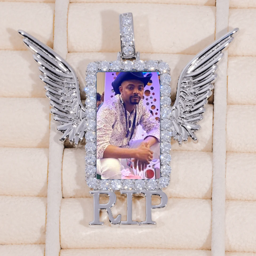 RIP WING 3D CUSTOM PICTURE PENDANT