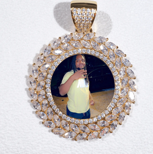 Large 3D Wheat Ear Custom Picture Pendant