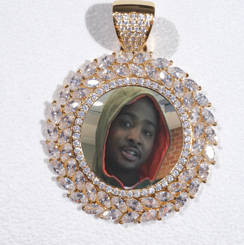 Large 3D Wheat Ear Custom Picture Pendant