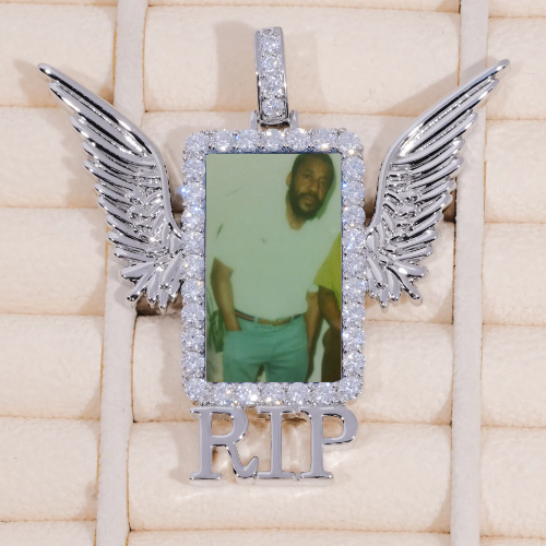 RIP WING 3D CUSTOM PICTURE PENDANT