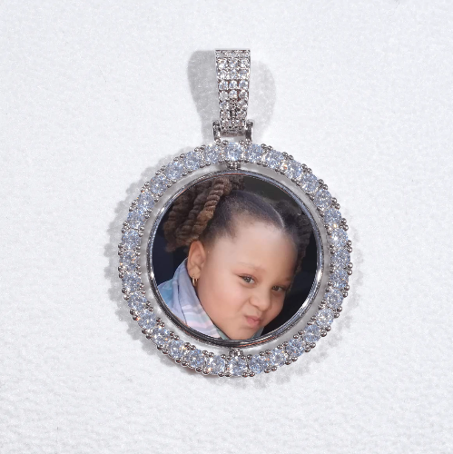 3D Spinning 2-Faced Custom Picture Pendant