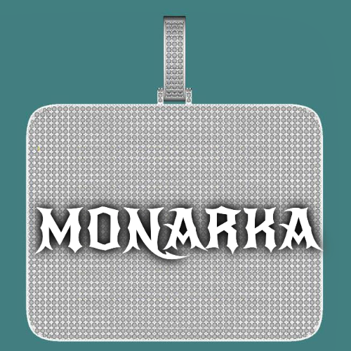 CUSTOM LETTER NECKLACE 3D BIG SQUARE