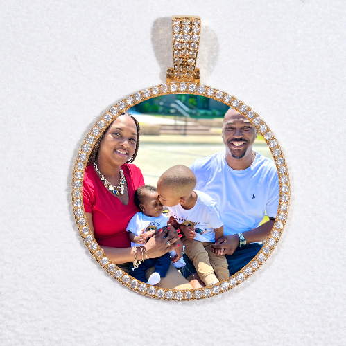 MEDIUM 3D CIRCLE CUSTOM PICTURE PENDANT