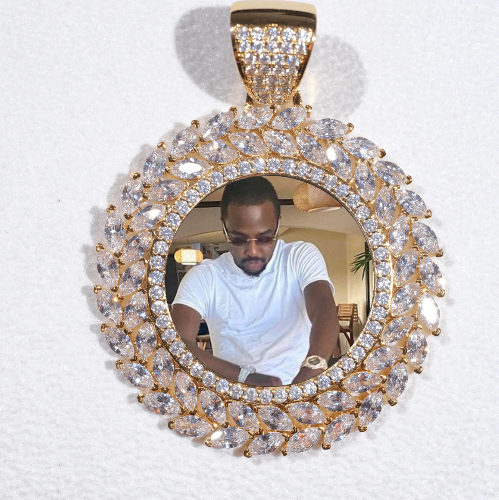 Large 3D Wheat Ear Custom Picture Pendant