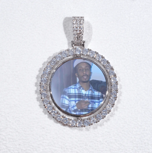 3D Spinning 2-Faced Custom Picture Pendant
