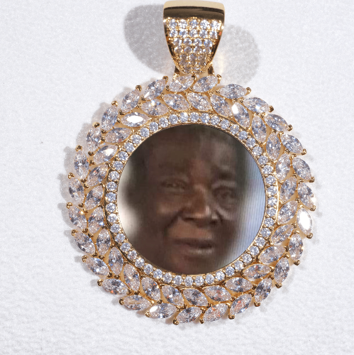 Large 3D Wheat Ear Custom Picture Pendant