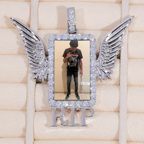 RIP WING 3D CUSTOM PICTURE PENDANT