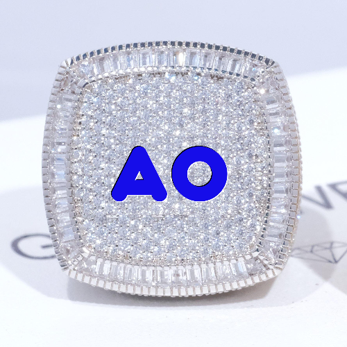 CUSTOM LETTER 3D ICED RING