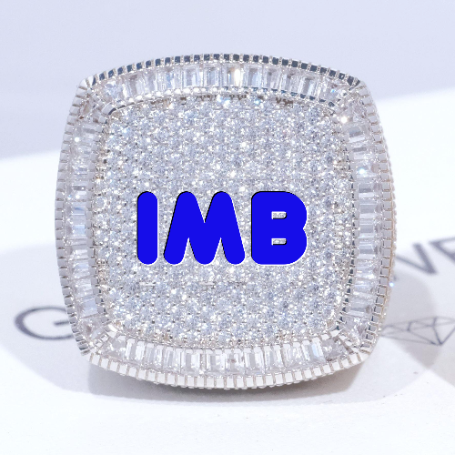 CUSTOM LETTER 3D ICED RING