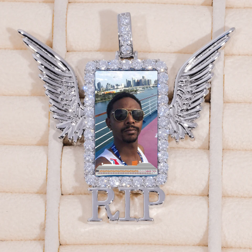 RIP WING 3D CUSTOM PICTURE PENDANT