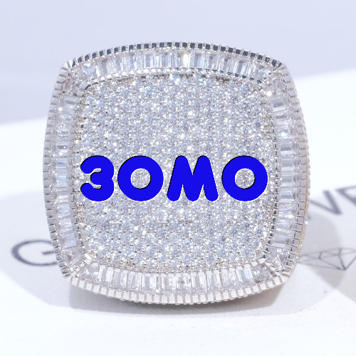CUSTOM LETTER 3D ICED RING