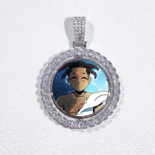 3D Spinning 2-Faced Custom Picture Pendant