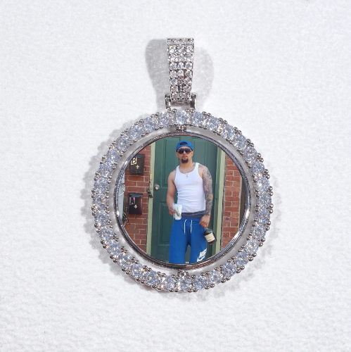 3D Spinning 2-Faced Custom Picture Pendant