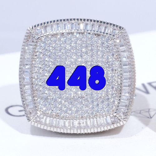 CUSTOM LETTER 3D ICED RING