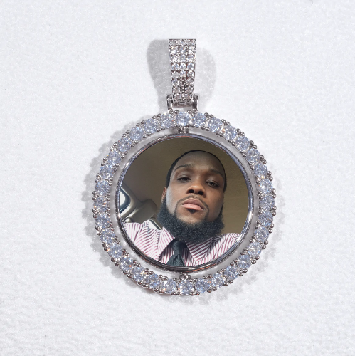 3D Spinning 2-Faced Custom Picture Pendant