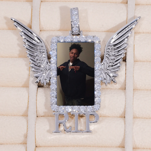 RIP WING 3D CUSTOM PICTURE PENDANT