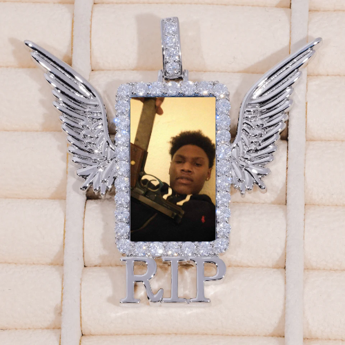 RIP WING 3D CUSTOM PICTURE PENDANT