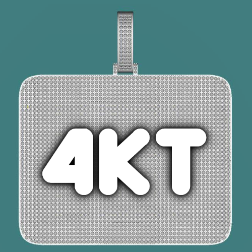 CUSTOM LETTER NECKLACE 3D BIG SQUARE