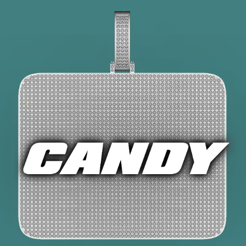 CUSTOM LETTER NECKLACE 3D BIG SQUARE
