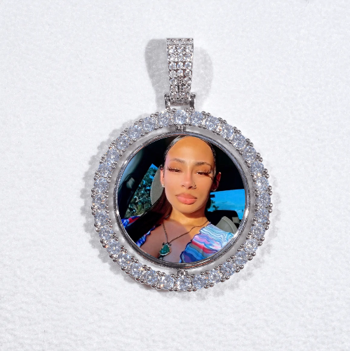 3D Spinning 2-Faced Custom Picture Pendant