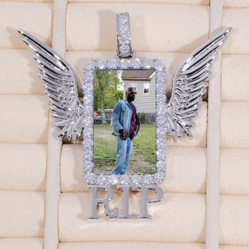 RIP WING 3D CUSTOM PICTURE PENDANT