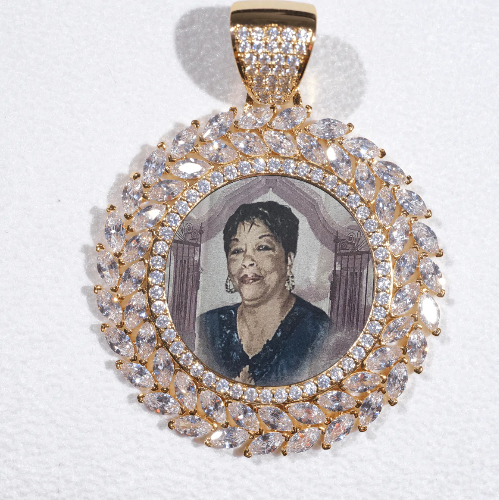 Large 3D Wheat Ear Custom Picture Pendant