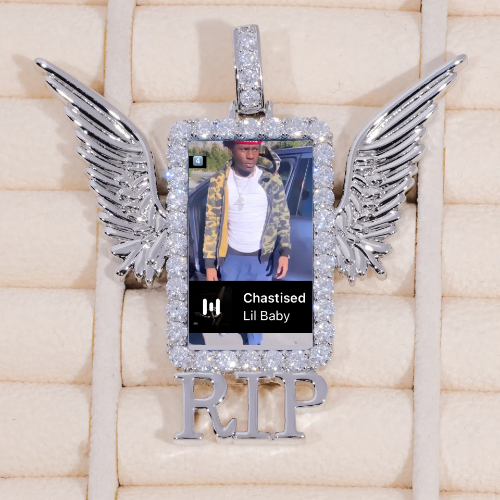RIP WING 3D CUSTOM PICTURE PENDANT